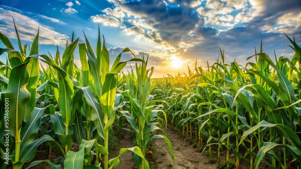 Harvesting. Corn field. Harvesting. Corn field.