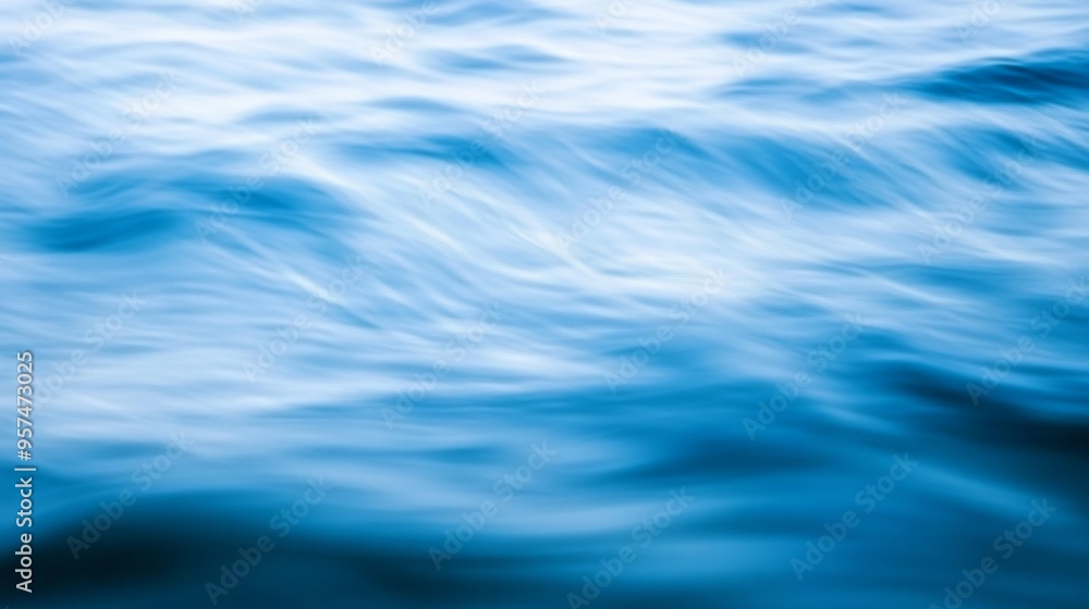 Serene Blue Water Abstract Serene Blue Water Abstract