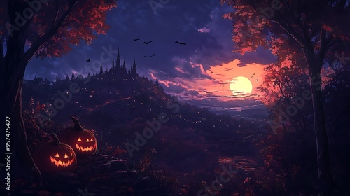 halloween landscape