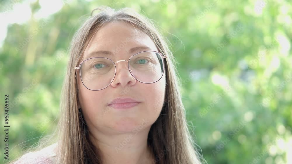 Charming mature woman with long brown hair, age-related changes, aging gracefully, facial skin changes and gravitational ptosis, Aging gracefully, self-love Charming mature woman with long brown hair, age-related changes, aging gracefully, facial skin changes and gravitational ptosis, Aging gracefully, self-love