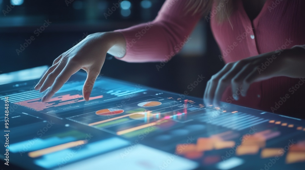 Fototapeta premium Interactive Data Analysis