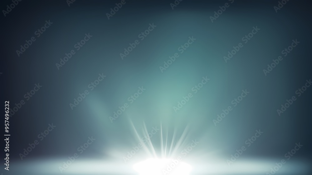 Obraz premium blue light burst