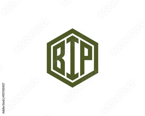 BIP logo design vector template. BIP