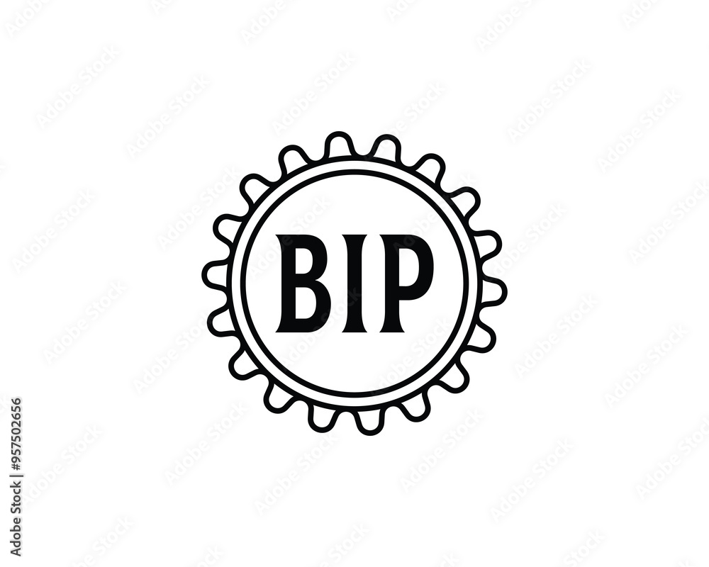 BIP logo design vector template. BIP BIP logo design vector template. BIP