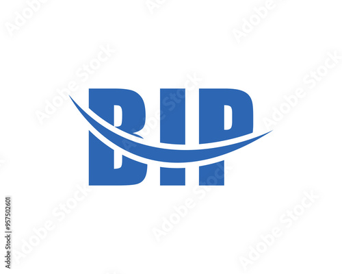 BIP logo design vector template. BIP