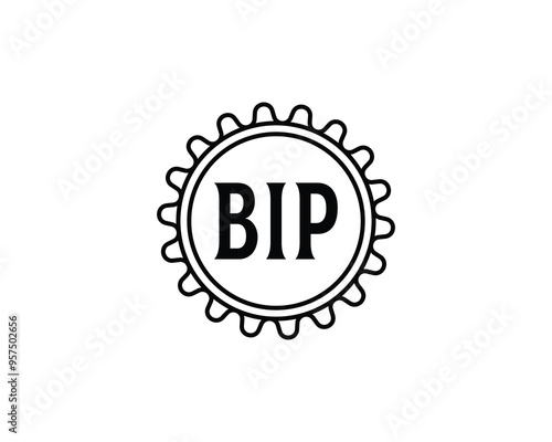 BIP logo design vector template. BIP