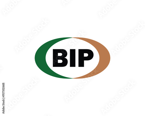 BIP logo design vector template. BIP