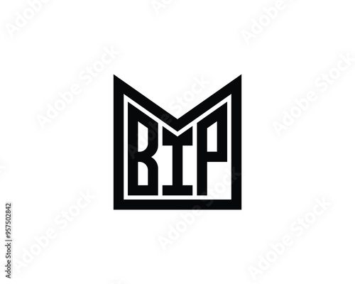 BIP logo design vector template. BIP