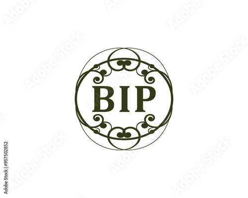 BIP logo design vector template. BIP