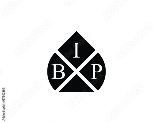 BIP logo design vector template. BIP
