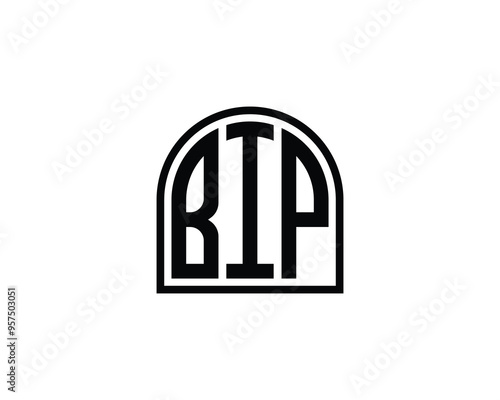 BIP logo design vector template. BIP