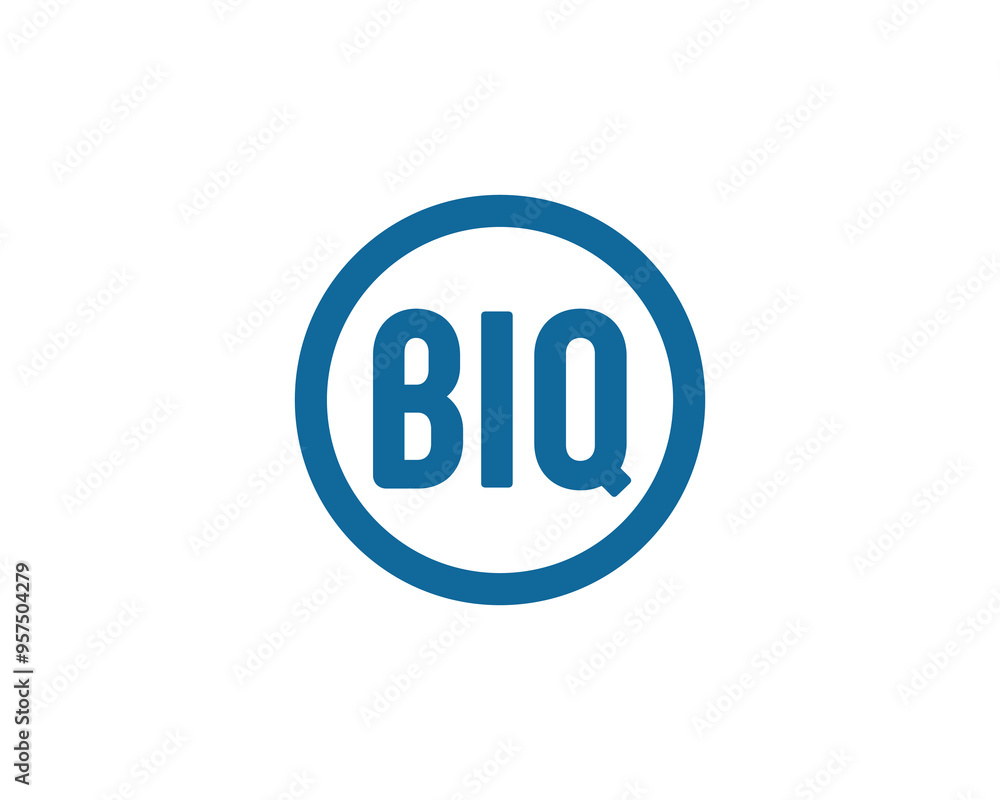 BIQ logo design vector template. BIQ BIQ logo design vector template. BIQ