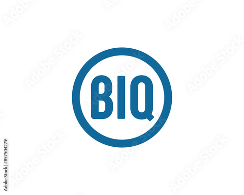 BIQ logo design vector template. BIQ