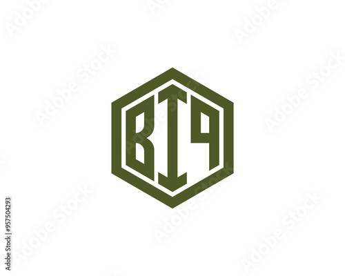 BIQ logo design vector template. BIQ