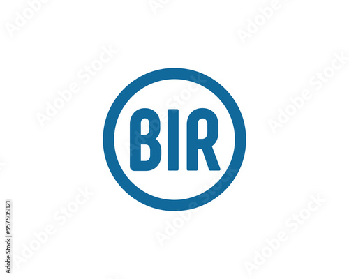 BIR Logo design vector template. BIR