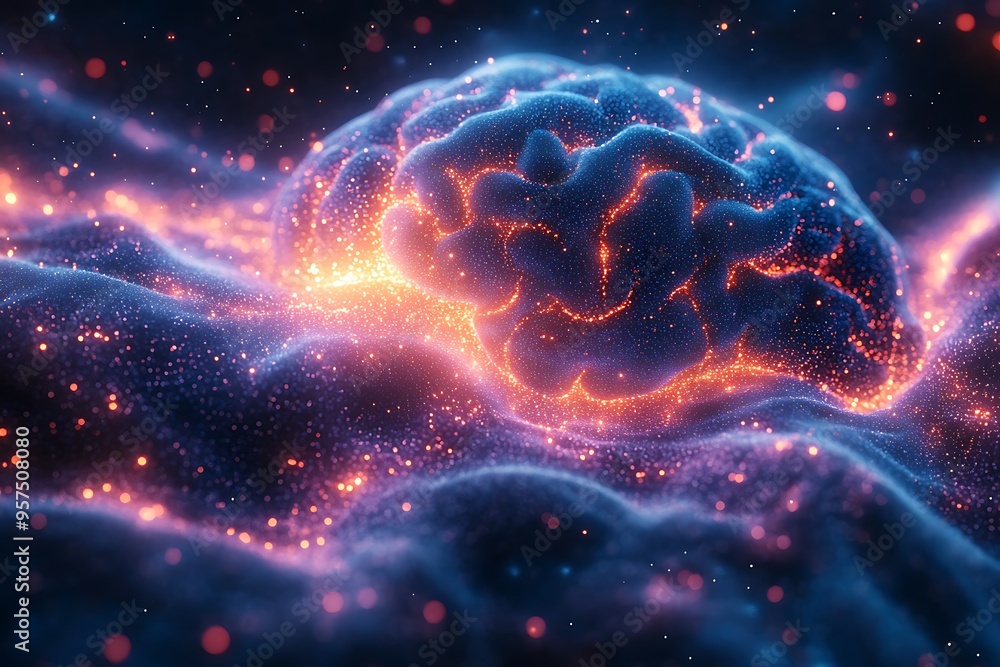 Human brain stimulation or activity with neuron close-up 3D rendering illustration. Neurology, cognition, neuronal network, psychology, neuroscience scientific concepts design Human brain stimulation or activity with neuron close-up 3D rendering illustration. Neurology, cognition, neuronal network, psychology, neuroscience scientific concepts design