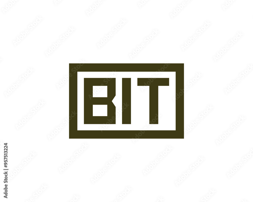 BIT logo design vector template. BIT BIT logo design vector template. BIT