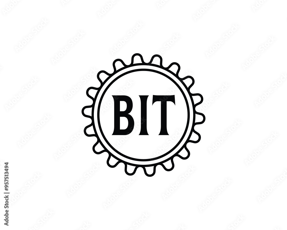 BIT logo design vector template. BIT BIT logo design vector template. BIT