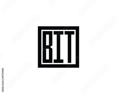 BIT logo design vector template. BIT