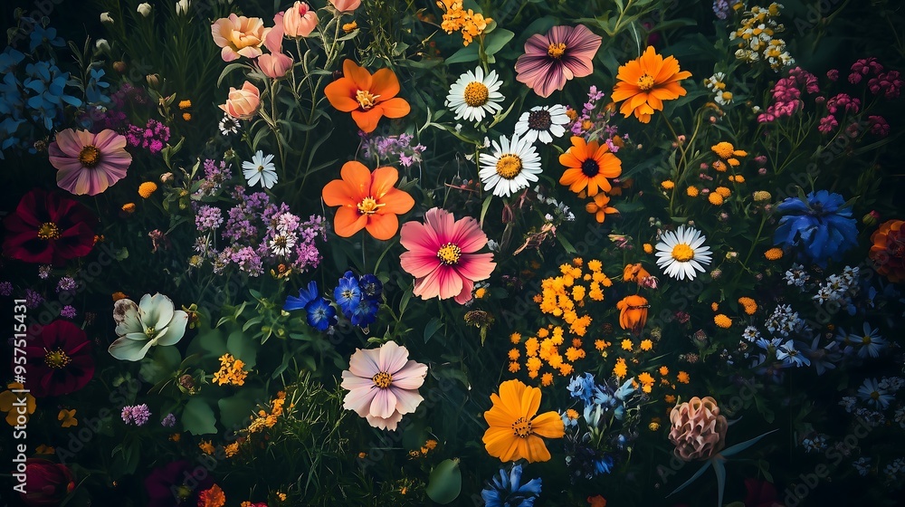 flowers with different color flowers with different color