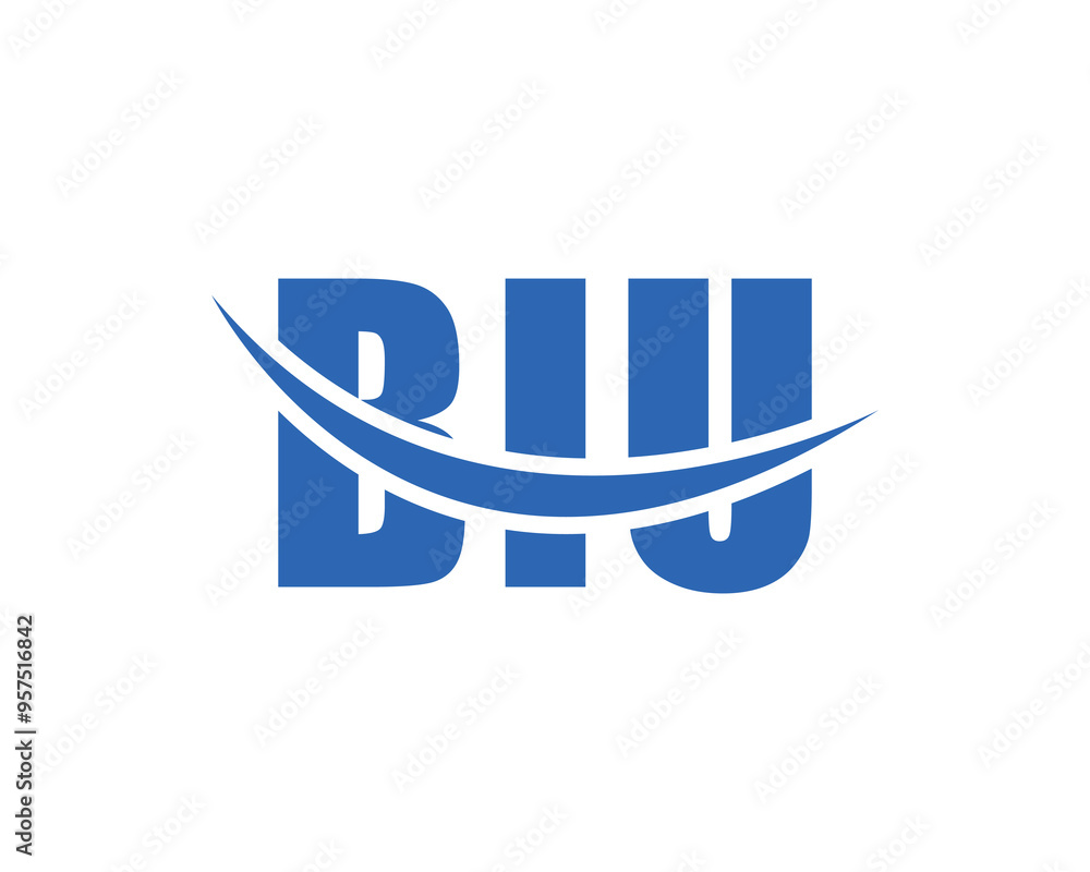 BIU logo design vector template. BIU BIU logo design vector template. BIU