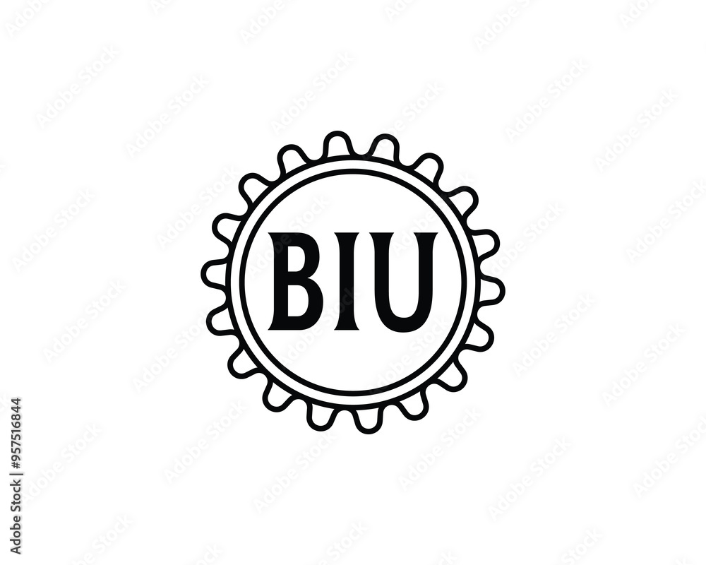 BIU logo design vector template. BIU BIU logo design vector template. BIU