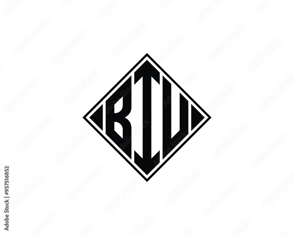 BIU logo design vector template. BIU BIU logo design vector template. BIU