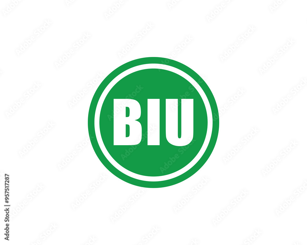 BIU logo design vector template. BIU BIU logo design vector template. BIU