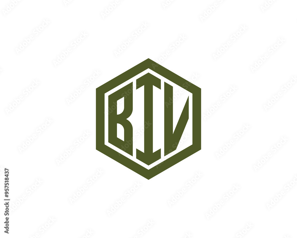 BIV logo design vector template. BIV BIV logo design vector template. BIV