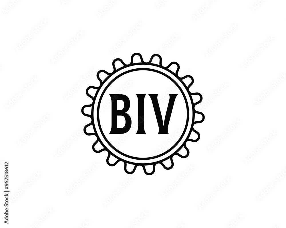BIV logo design vector template. BIV BIV logo design vector template. BIV