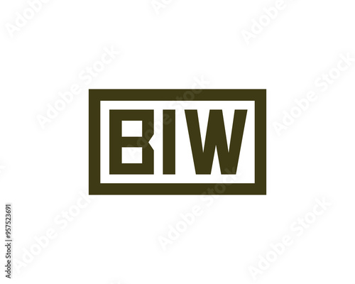 BIW logo design vector template. BIW photo