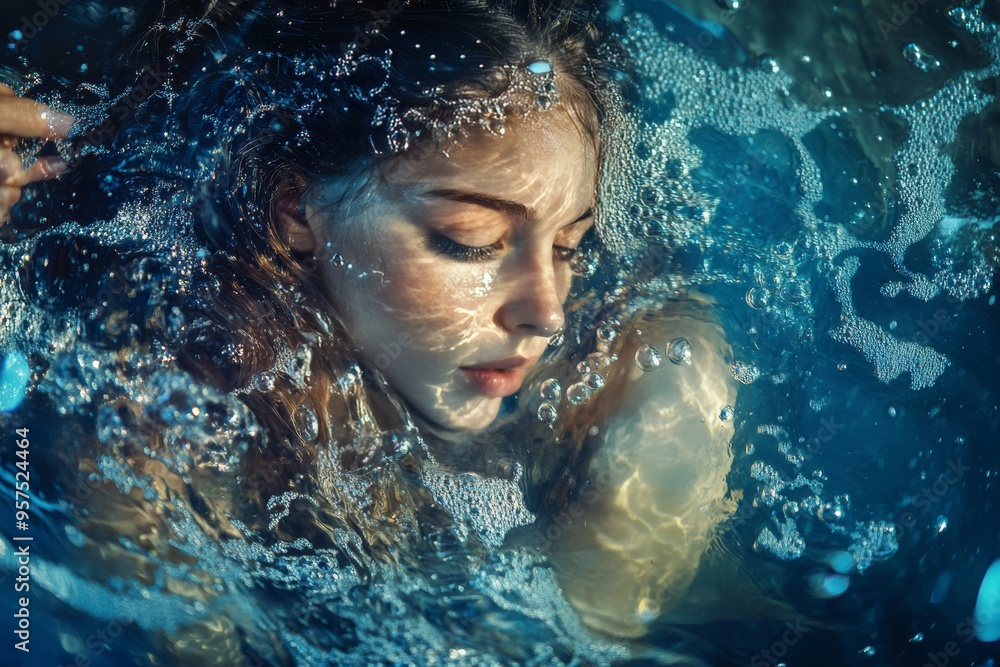 Astrological imagery featuring the aquarius zodiac sign the water bearer concept in focus Astrological imagery featuring the aquarius zodiac sign the water bearer concept in focus