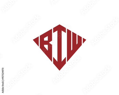 BIW logo design vector template. BIW photo