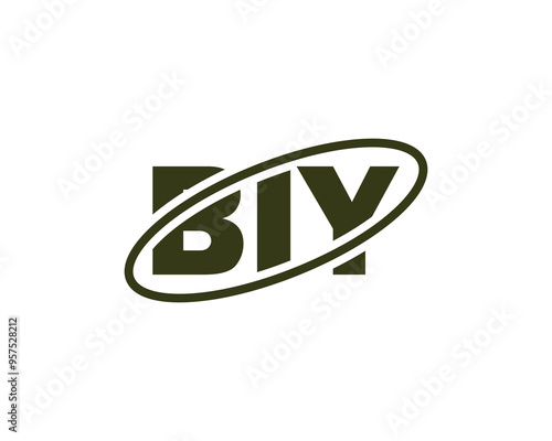 BIY Logo design vector template. BIY photo