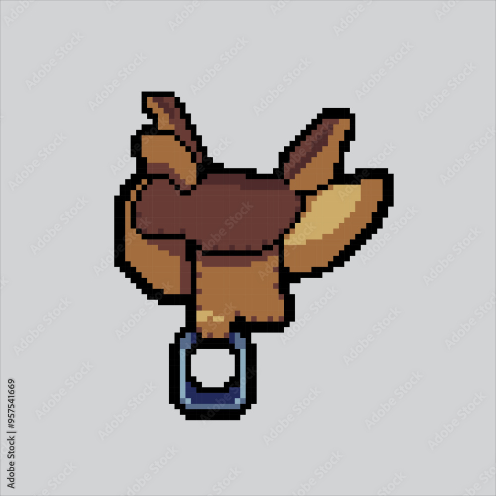 Pixel art illustration Horse Saddle. Pixelated Saddle. Cowboy Horse Saddle pixelated for the pixel art game and icon for website and video game. old school retro. Pixel art illustration Horse Saddle. Pixelated Saddle. Cowboy Horse Saddle pixelated for the pixel art game and icon for website and video game. old school retro.
