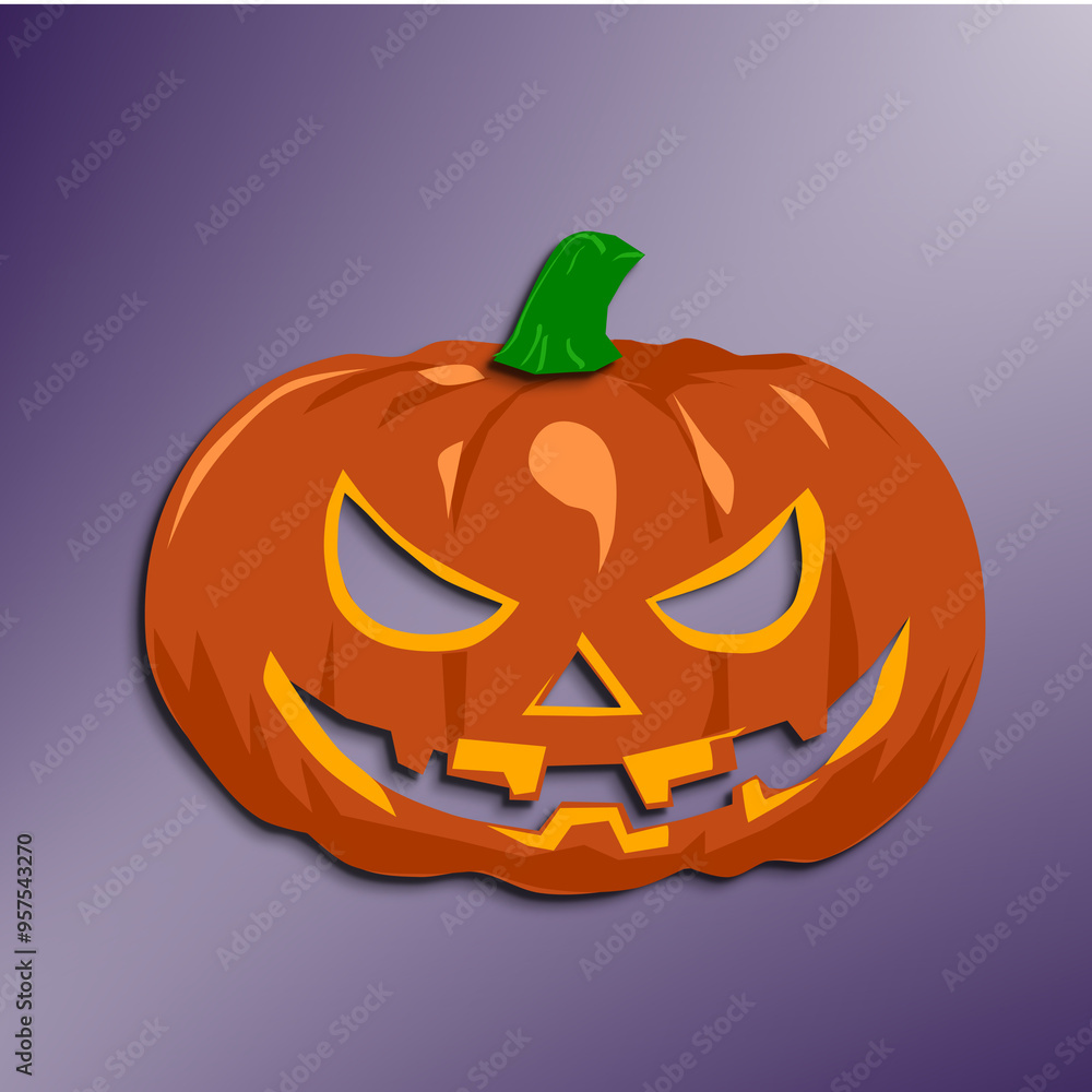 JACK LANTERN children's mask in papers style JACK LANTERN children's mask in papers style