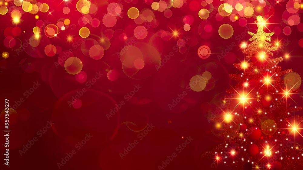 Christmas_tree_card_Red_christmas_background Christmas_tree_card_Red_christmas_background