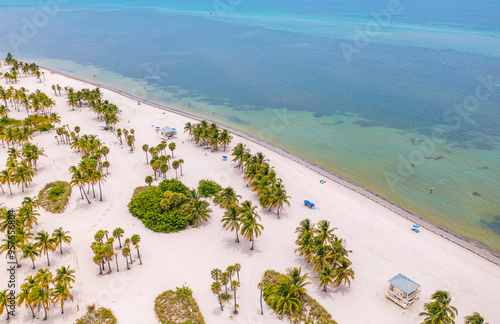 Crandon Beach at Key Biscayne in Miami, Florida. photo