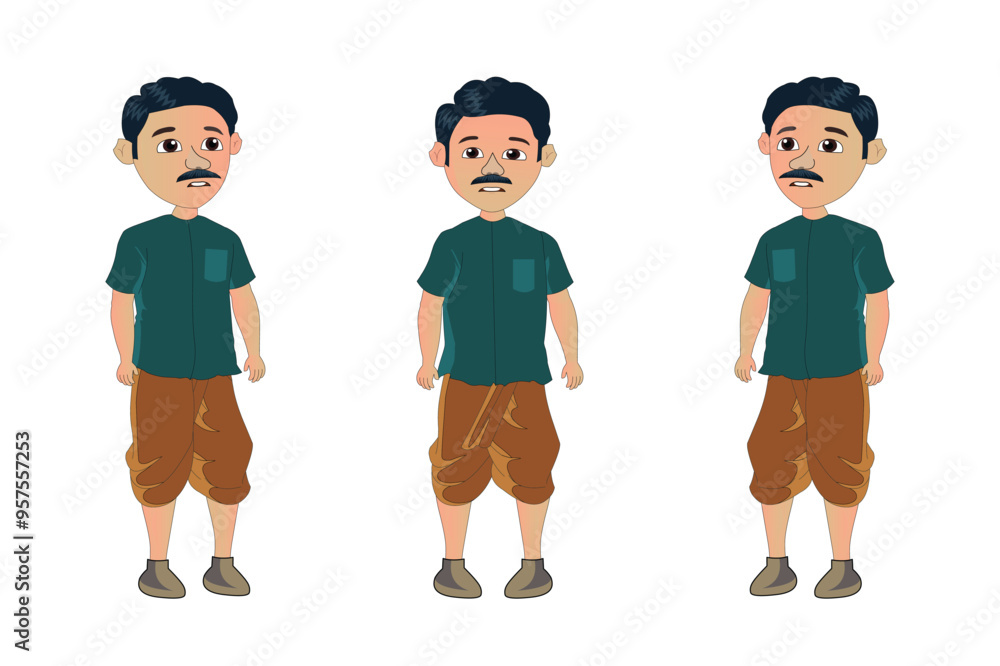 Village Man cartoon male character set. Perfect 2d animation design to bring rural stories to life with authentic and engaging visuals for storytelling
Village Man cartoon male character set. Perfect 2d animation design to bring rural stories to life with authentic and engaging visuals for storytelling