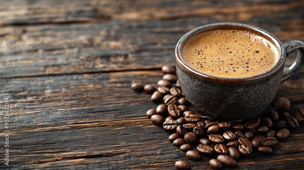Coffee Beans and Cup Coffee Beans and Cup