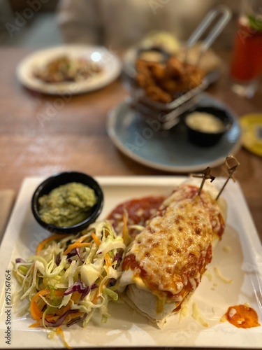 Mexican restaurant burrito