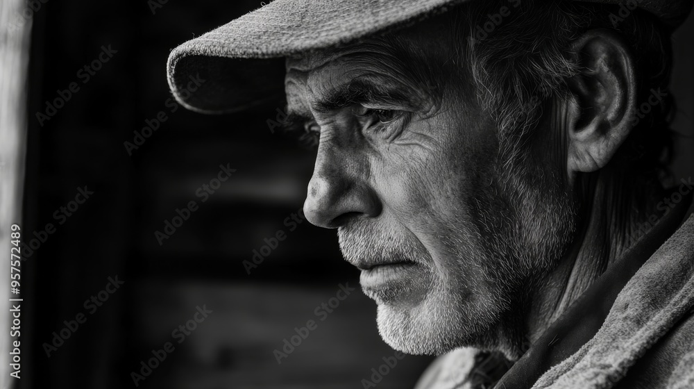 Close-up of an elegant man wearing a sophisticated outfit in a simple rural setting. Man with refined posture with bucolic landscape in the background. Close-up of an elegant man wearing a sophisticated outfit in a simple rural setting. Man with refined posture with bucolic landscape in the background.