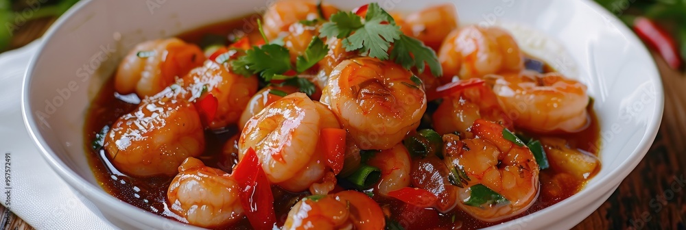 Φωτογραφία Shrimp Ball with Sweet and Sour Sauce, a Delicacy of Peranakan Cuisine