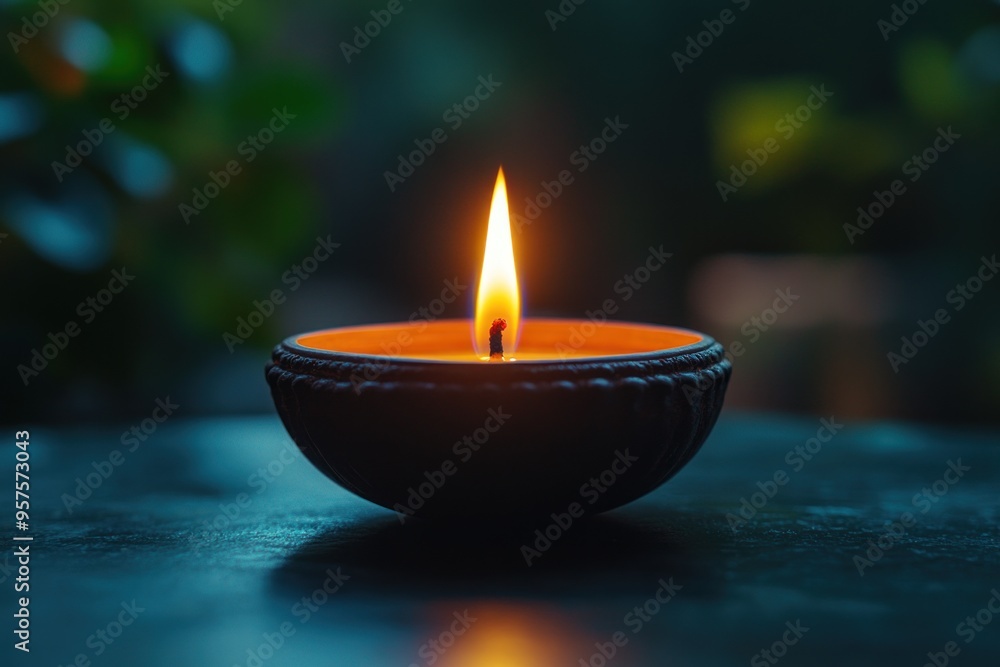 A Single Candle Flame in the Dark A Single Candle Flame in the Dark