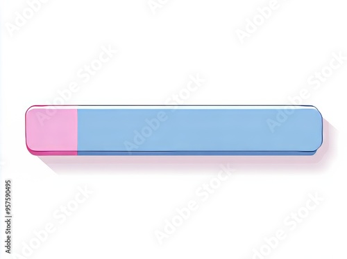 Stylish blue and pink nail file, perfect for grooming and nail care.