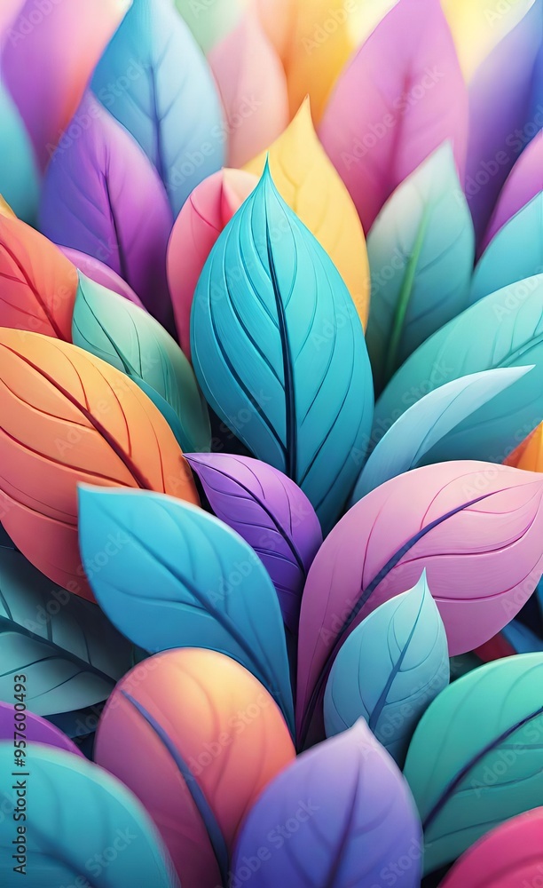 Naklejka premium background with leaves