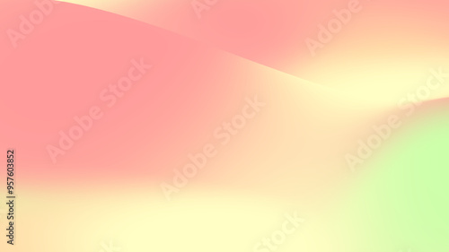 Gradient blur peach cream background, pastel background