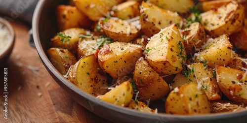 Air Fried Potatoes with Garlic Parmesan Flavor