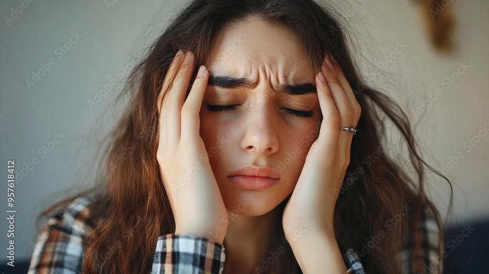 Fototapeta premium Acute stress reaction and acute stress disorder is a psychological response to a terrifying, traumatic or surprising experience.