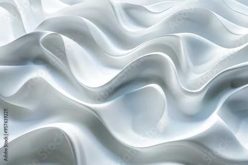 White wavy abstract background